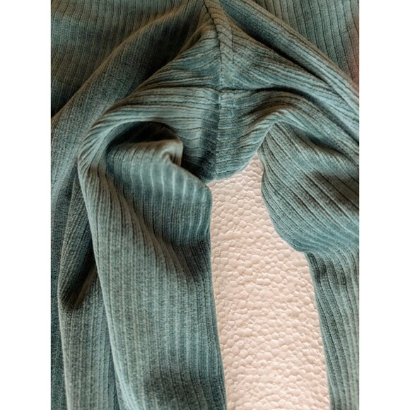 LULULEMON Soft Mid-Rise Wide-Leg Pant Velvet Cord Storm Teal Pull On Leisure 12 - Picture 5 of 5